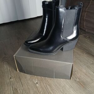 a.n.a Sleek Black Ankle Boots